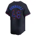 Men's No.48 Seranthony Dominguez Toronto Blue Jays Black Limited 2024 City Connect Jersey