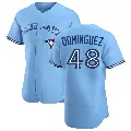 Men's No.48 Seranthony Dominguez Toronto Blue Jays Blue Authentic Powder Alternate Jersey