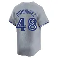 Men's No.48 Seranthony Dominguez Toronto Blue Jays Gray Limited Away Jersey