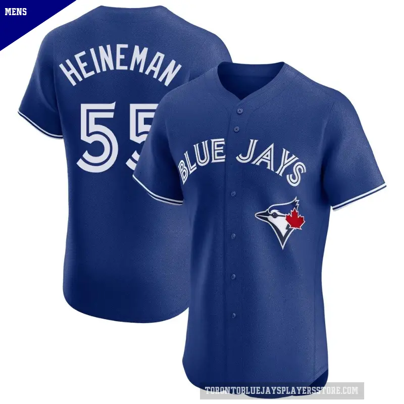 Men's No.55 Tyler Heineman Toronto Blue Jays Royal Elite Alternate Jersey