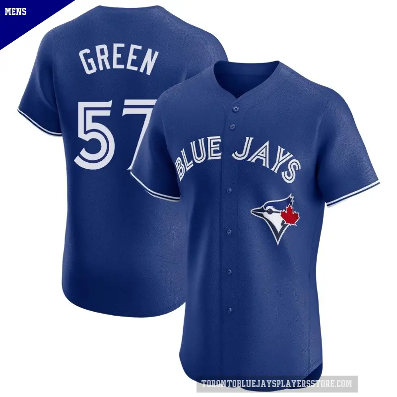 Men's No.57 Chad Green Toronto Blue Jays Royal Elite Alternate Jersey