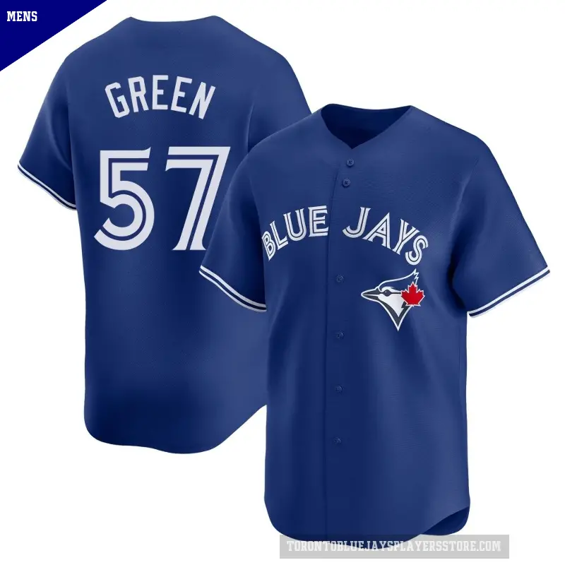 Men's No.57 Chad Green Toronto Blue Jays Royal Limited Alternate Jersey