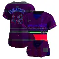 Women's No.48 Seranthony Dominguez Toronto Blue Jays Black Limited 2024 City Connect Jersey