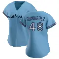 Women's No.48 Seranthony Dominguez Toronto Blue Jays Blue Replica Jersey