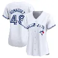 Women's No.48 Seranthony Dominguez Toronto Blue Jays White Limited Home Jersey