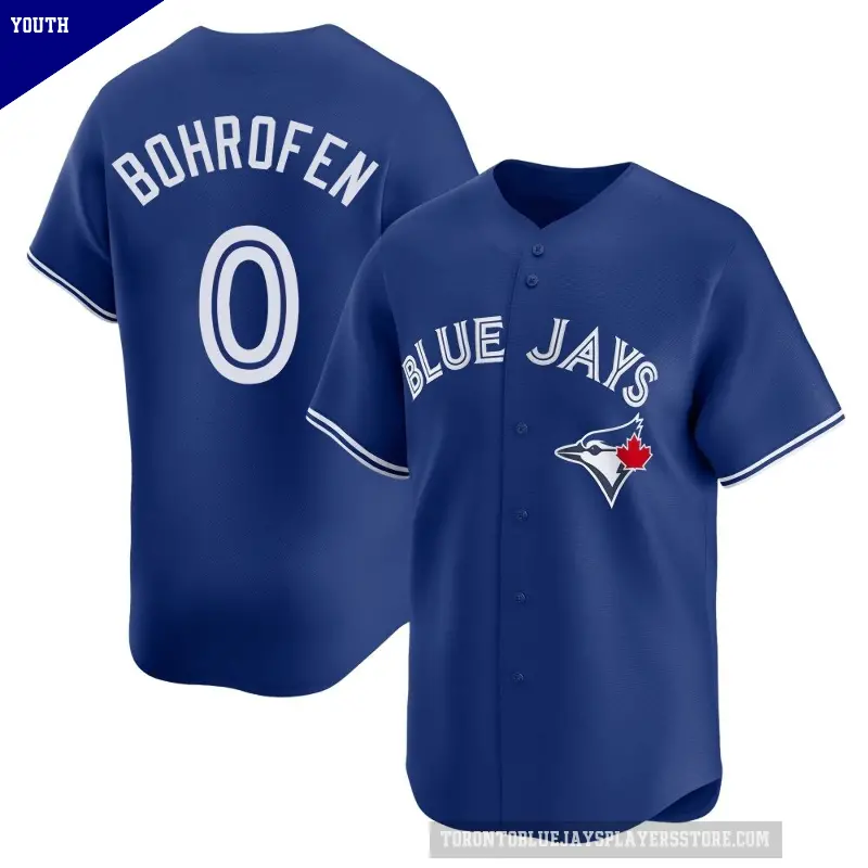 Youth No.0 Jace Bohrofen Toronto Blue Jays Royal Limited Alternate Jersey