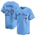 Youth No.29 Devon Travis Toronto Blue Jays Blue Limited Powder Alternate Jersey