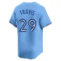 Youth No.29 Devon Travis Toronto Blue Jays Blue Limited Powder Alternate Jersey