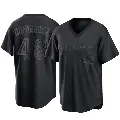 Youth No.48 Seranthony Dominguez Toronto Blue Jays Black Replica Pitch Fashion Jersey