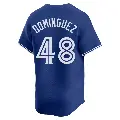 Youth No.48 Seranthony Dominguez Toronto Blue Jays Royal Limited Alternate Jersey