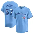Youth No.57 Chad Green Toronto Blue Jays Blue Limited Powder Alternate Jersey