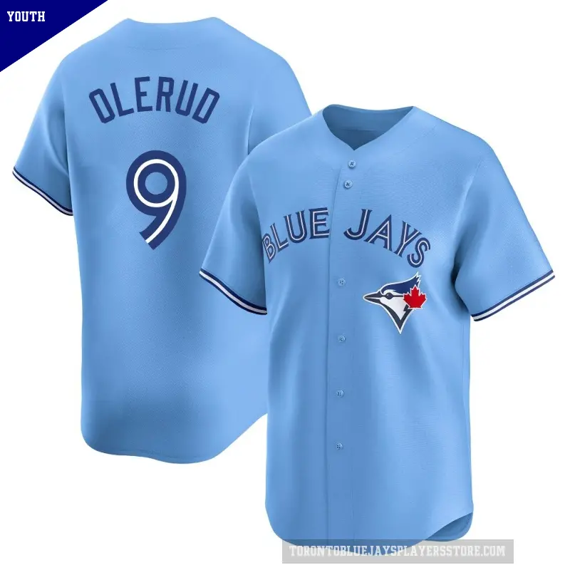 Youth No.9 John Olerud Toronto Blue Jays Blue Limited Powder Alternate Jersey